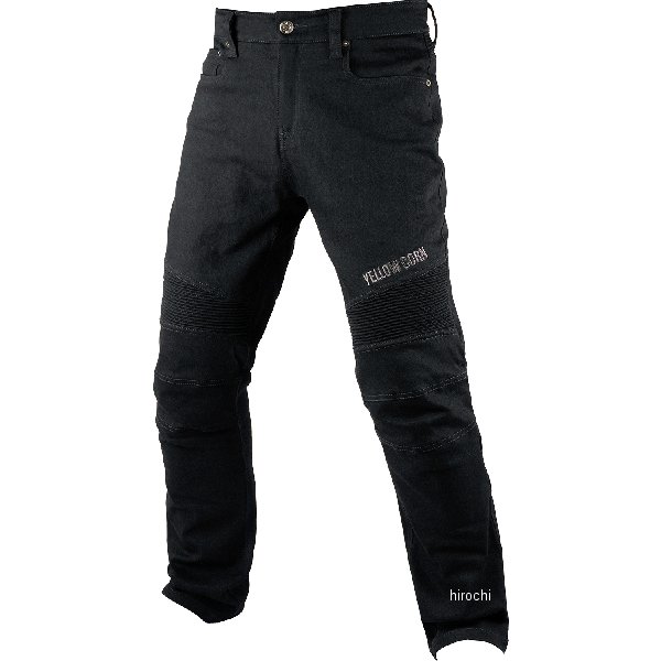 イエローコーン YeLLOW CORN 2024年春夏モデル ライディングパンツ 黒/ガンメタル 34サイズ YRP-103 JP店