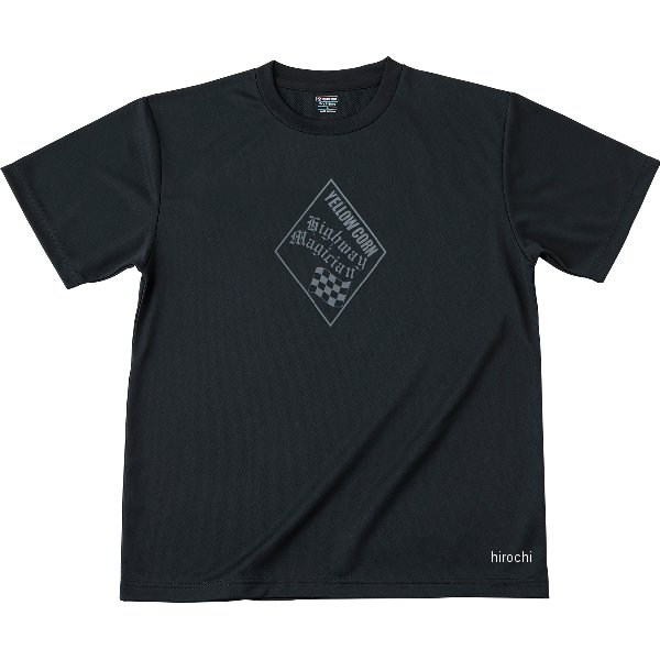 イエローコーン YeLLOW CORN 春夏モデル Tシャツ 黒/ガンメタ 3Lサイズ YT-026 JP店