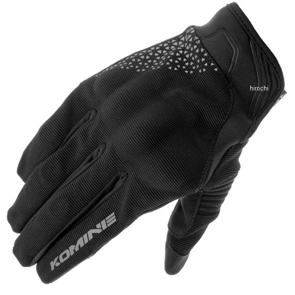 【メーカー在庫あり】 コミネ KOMINE 春夏モデル プロテクトメッシュグローブ ブレイブ ブラックデルタグレー Mサイズ GK-1833 JP店