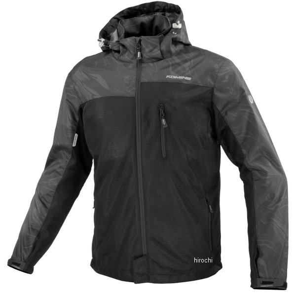 【メーカー在庫あり】 コミネ KOMINE 春夏モデル プロテクトメッシュパーカ -テン ブラックマーブル M..