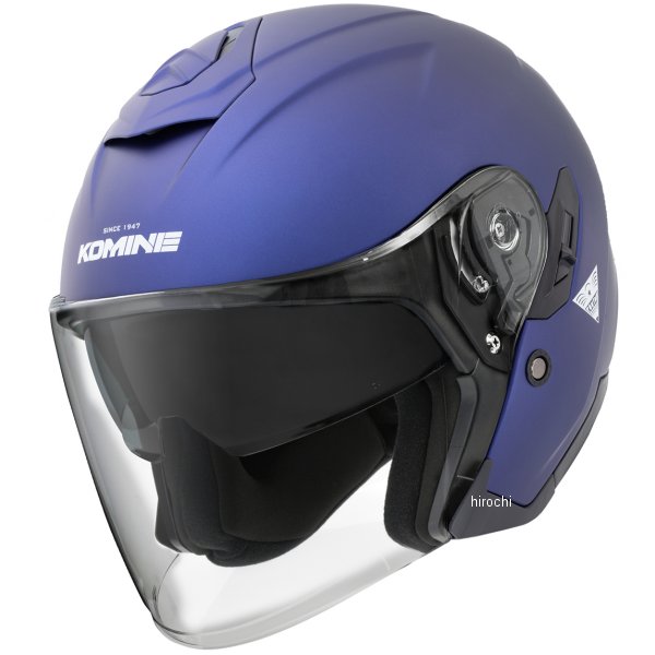 Jet - 【メーカー在庫あり】 コミネ KOMINE FL コンポジット FRP ジェットヘルメット マットメタルブルー Mサイズ HK-172 JP店