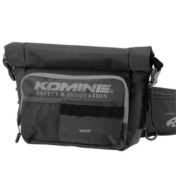 【メーカー在庫あり】 コミネ KOMINE 春夏モデル ウォータープルーフウエストバッグ コミネブラック 5L..