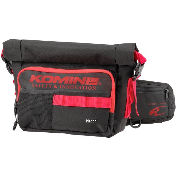 【メーカー在庫あり】 コミネ KOMINE 春夏モデル ウォータープルーフウエストバッグ コミネブラックレ..