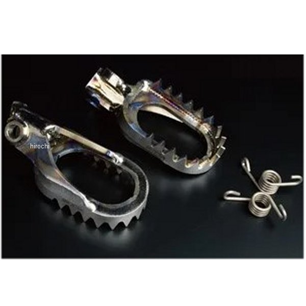 テクニクス Technix RAPTOR チタンフットペグ エッジ 06年-08年 RM250 シルバー RME001 JP店