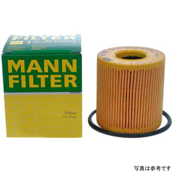 MANN-FILTER マンフィルター オイルフィルター 68001297AA、K68001297AA、1250679、1118184、51091475互換品 HU719/7X JP店
