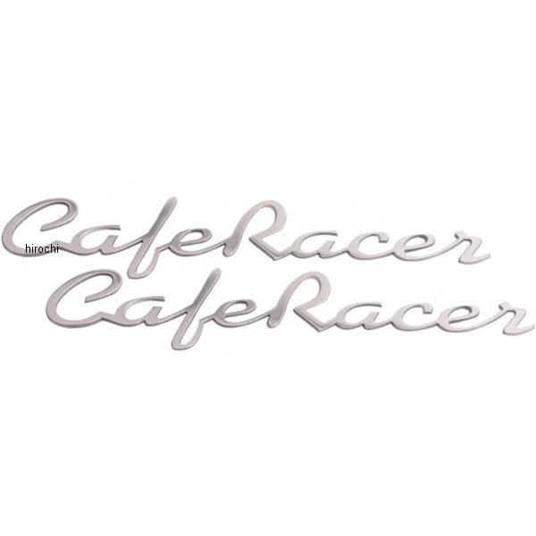 【メーカー在庫あり】 モートーンカスタムズ エンブレム CAFE RACER アルミ 汎用 ポリッシュ 2個 2XSNG009W JP店