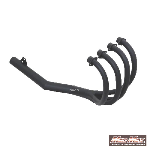 【メーカー在庫あり】 マッドマックス MAD MAX フルエキゾースト ショート管マフラー 98年 ZRX400 黒 MM10-0018B JP店