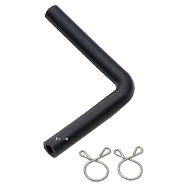 【メーカー在庫あり】 キジマ フューエルホース L型 黒2層管 内径5mm:φ5×φ9/66×56mm 105-0711 JP店