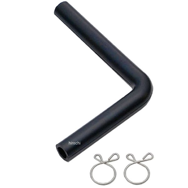 【メーカー在庫あり】 キジマ フューエルホース L型 黒2層管 内径8mm:φ8×φ12/90×70mm 105-0713 JP店