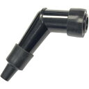 【USA在庫あり】 ケーアンドエス K&S プラグキャップ 120°エルボー ショート 14mm 黒 2104-0412 JP店