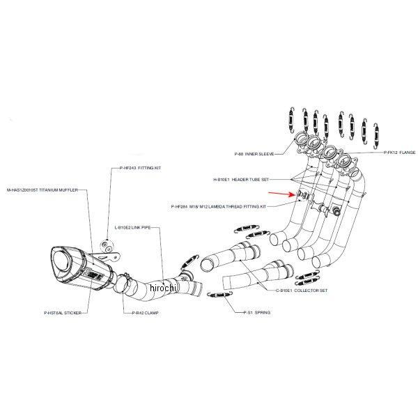 ݥӥå AKRAPOVIC եåƥ󥰥å BMW S1000RR P-HF284 JPŹ