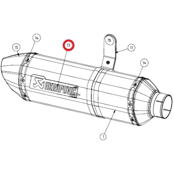 アクラポビッチ AKRAPOVIC ヒートシールド スリップオン用リペア 10年 S1000RR P-HSB10R1 JP店