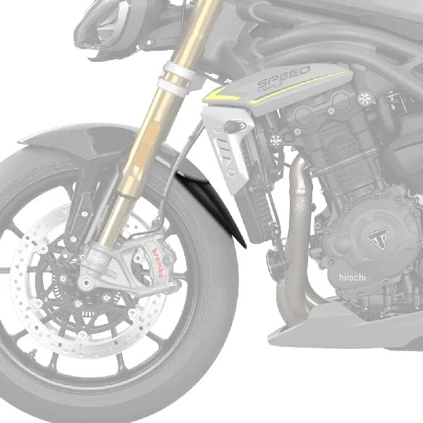 ピラミッドプラスチック Pyramid Plastics 延長フェンダー ショート 22年-23年 トライアンフ SpeedTriple1200RR マットブラック 056562 JP店