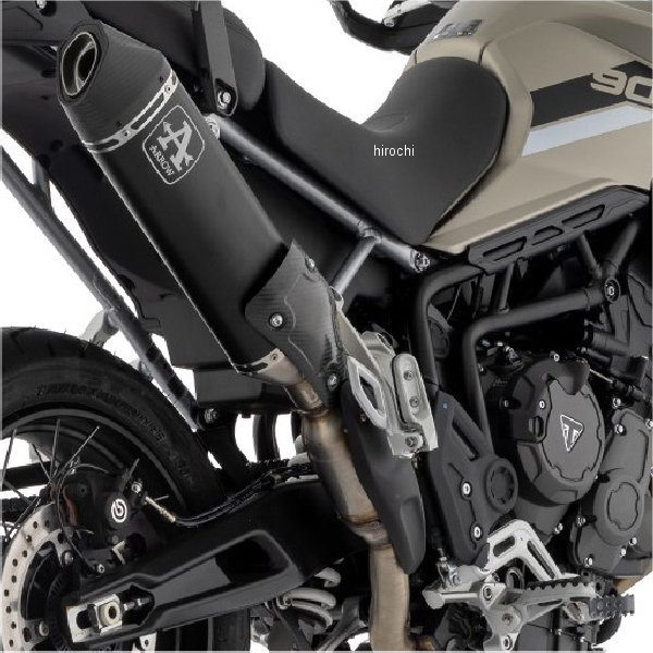 アロー ARROW スリップオンマフラー Veloce(ヒートシールド付) 20年-23年 TIGER900Rally Aragon アルミダーク 72004VAN-900RallyARAGON JP店