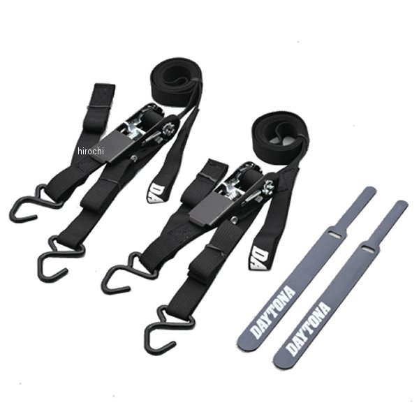 【メーカー在庫あり】 デイトナ ラッシングベルト ラチェット/フック 1500mm 黒 42066 JP店