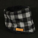 GOODS グッズ ROBIN NECK WARMER /チェック(BK/GR)&ブラックファー MMS-NW007 JP店(2)