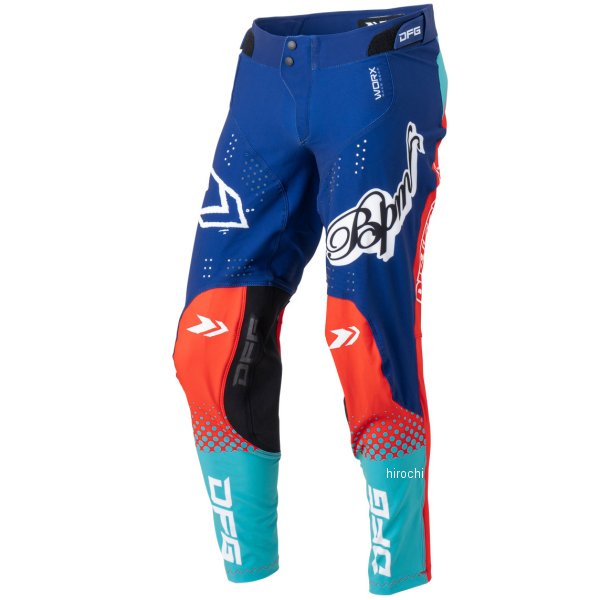 【メーカー在庫あり】 ディーエフジー DFG ワークス パンツ BPM ニューエイジ 赤/ネイビー 32インチ D3112 JP店