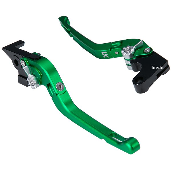 【メーカー在庫あり】 ユーカナヤ U-KANAYA ビレットレバーセット 可倒式Rタイプ 13年以降 XTZ125 マットグリーン YA067-145-0717 JP店