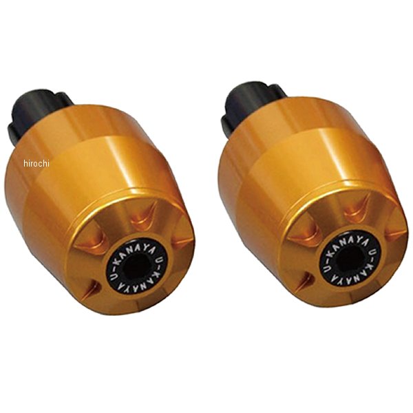 ユーカナヤ U-KANAYA アルミビレットハンドルバーエンド 22年以降 YZF-R7 ゴールド BEGD-YA65 JP店