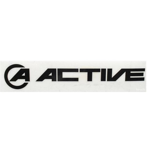 ACTIVE アクティブ AC ロゴステッカー 抜き/ブラック文字 120mm 1999121 JP店