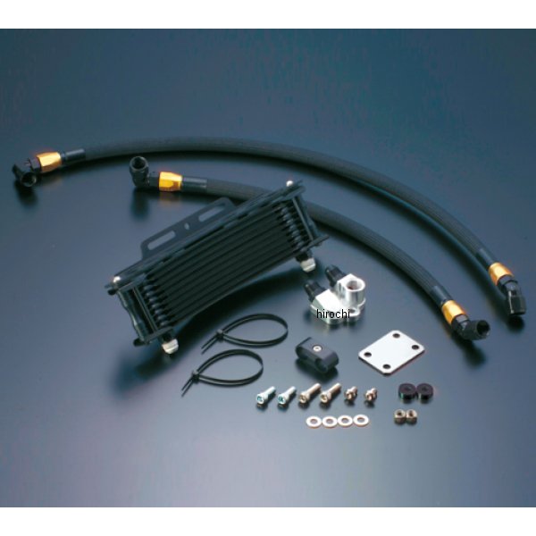 ACTIVE アクティブ オイルクーラーキット サーモ対応 サイド廻し/ラウンド #8 9-13R Z1000R、Z1000J ブラック仕様 AC14037313BC JP店