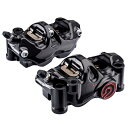 ブレンボ brembo 484 cafe racer ラジアル CNC 4P キャリパー 左右セット φ32 ブラックアルマイト レッドロゴ 220.B473....