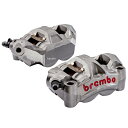 ブレンボ brembo M-50 ラジアル モノブロック 4P キャリパー 左右セット φ30 チタニウムアルマイト レッドロゴ 220.A885.10 JP店