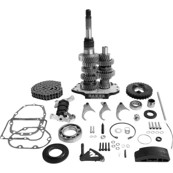  ベーカー Baker Drivetrain ダイレクトドライブ6速ギアセット95年-97年 ハーレー FXDL 黒 1103-0053 JP店