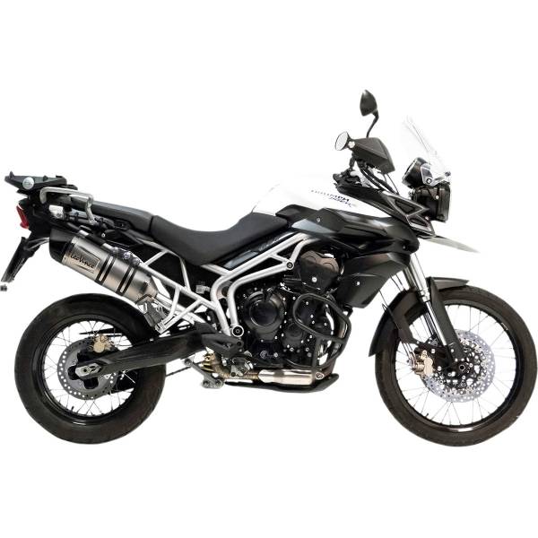 【USA在庫あり】 LEOVINCE LV One EVO スリップオンマフラー 11年-16年 トライアンフ Tiger800 シルバー 1811-3094 JP店