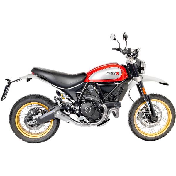 【USA在庫あり】 LEOVINCE LV-10 スリップオンマフラー 17年-22年 ドゥカティ Scrambler Desert Sled シルバー 1811-3448 JP店