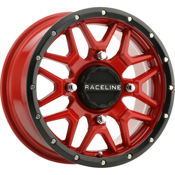  Raceline Wheels Krank Simulated Beadlock ホイール 15x7 - 4/137 - 5+2 (+10 mm) 赤 0230-1509 JP店