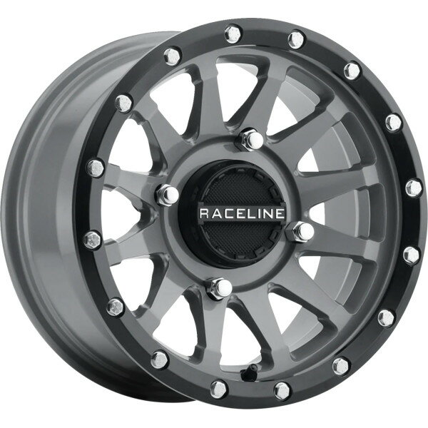  Raceline Wheels Trophy Simulated Beadlock ホイール 14x7 - 4/137 - 5+2 (+10 mm) グレー 0230-1520 JP店