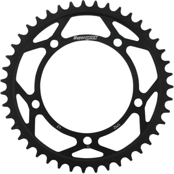 【USA在庫あり】 SUPERSPROX レーシング スチール リア スプロケット 525/43T 11年 GSX1250F 黒 1210-1880 JP店