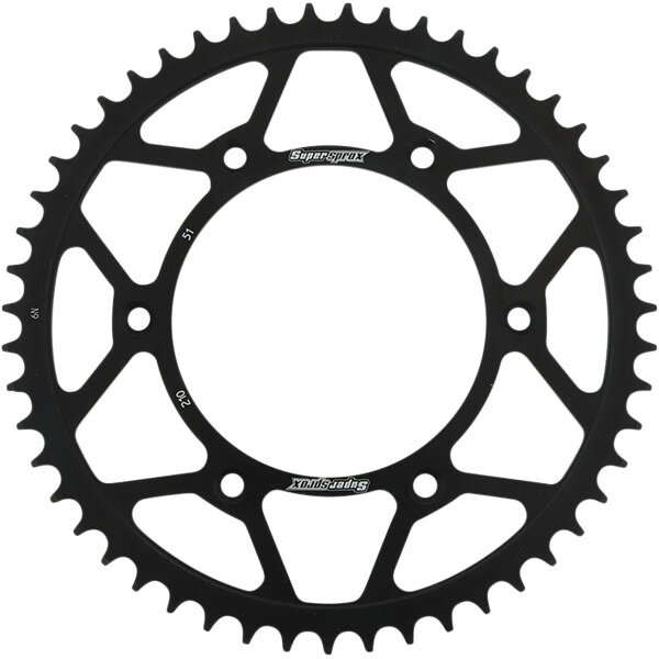 【USA在庫あり】 SUPERSPROX スチール リア スプロケット 520/51T 09年 CRF230M 黒 1210-1888 JP店(2.0)