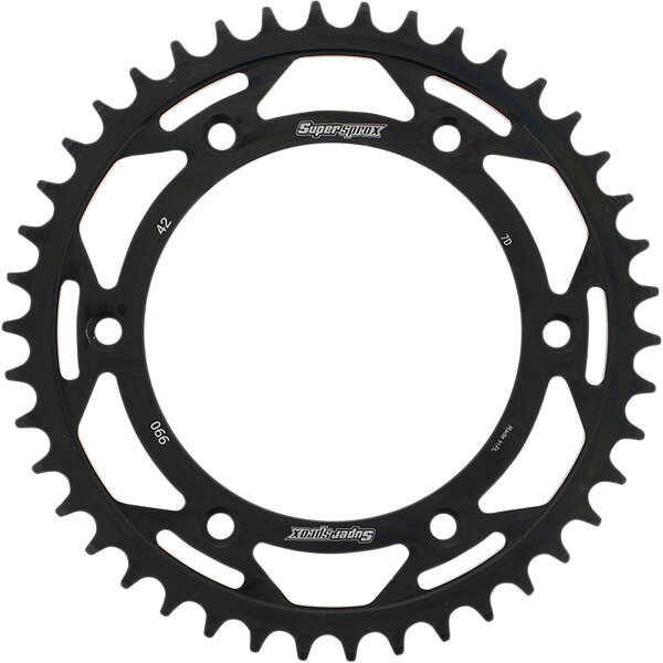【USA在庫あり】 SUPERSPROX スチール リア スプロケット 42T 18年-19年 ハスクバーナ FE 250 黒 1210-1938 JP店