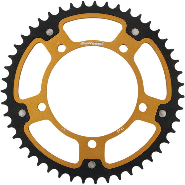 【USA在庫あり】 SUPERSPROX ステルス リア スプロケット 520/47T 16年 GSF 1250 Bandit SA ゴールド/黒 1210-1963 JP店