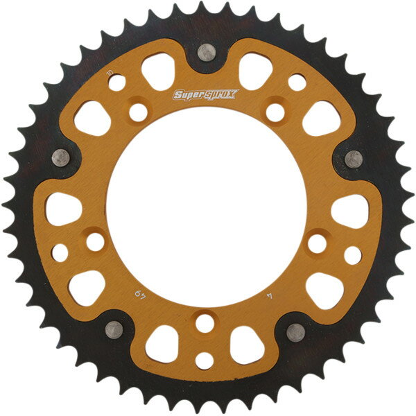 【USA在庫あり】 SUPERSPROX ステルス リア スプロケット 520/49T 13年-14年 KTM 65 SXS ゴールド/黒 1210-1994 JP店