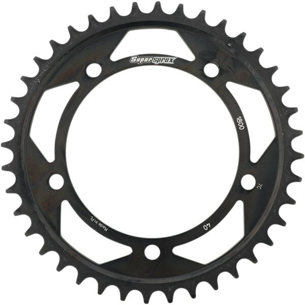 【USA在庫あり】 SUPERSPROX レーシング スチール リア スプロケット 530/40T 16年 GSF1250 Bandit SA 黒 1210-2159 JP店