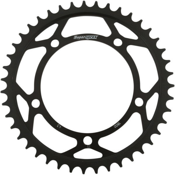 【USA在庫あり】 SUPERSPROX レーシング スチール リア スプロケット 530/43T 16年 GSF1250 Bandit SA 黒 1210-2160 JP店