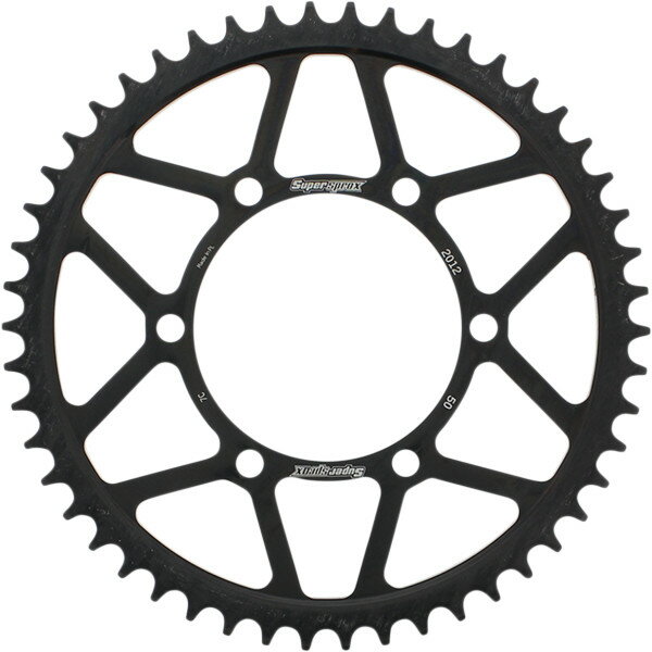 【USA在庫あり】 SUPERSPROX レーシング スチール リア スプロケット 525/50T 16年 トライアンフ Thruxton 1200 黒 1210-2203 JP店