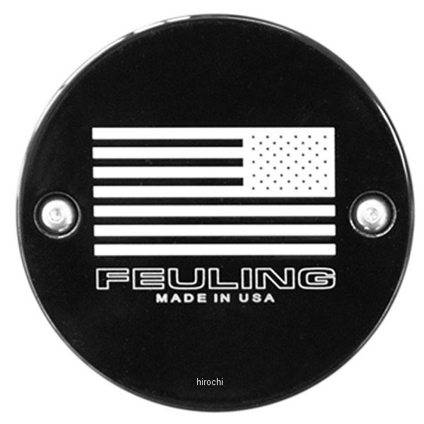  FEULING フューリング リバースアメリカンフラッグ ポイントカバー 2穴 グロスブラック 9134 JP店
