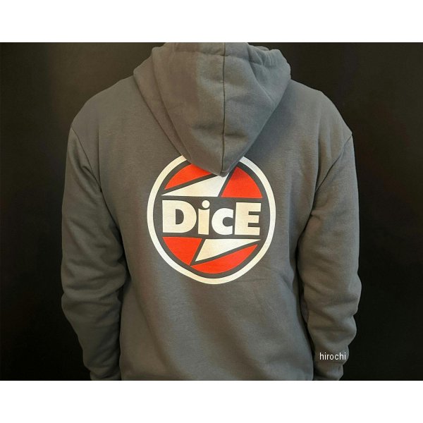 【メーカー在庫あり】 DICE MAGAZINE ダイスマガジン ロゴ ジップアップパーカー L...