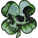 【USA在庫あり】 リーサルスレット Lethal Threat Shamrock クローバー スカル 刺繍パッチ 緑/青/黒 2840-0182 JP店