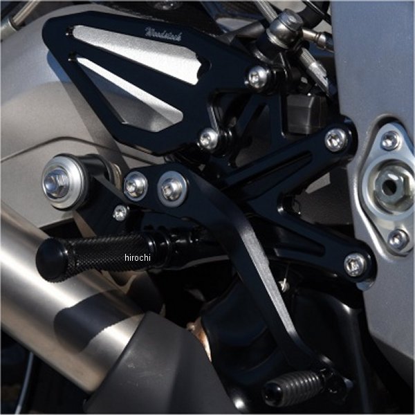 ウッドストック WOODSTOCK バックステップキット トライアンフ デイトナ Moto2-765 黒 WBS-T01-BB JP店