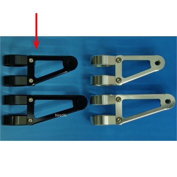 ウッドストック WOODSTOCK ヘッドライトステー Fタイプ フォーク径φ36用 ショート 黒 WLS-F36S-BK JP店