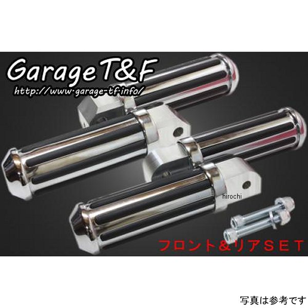 ガレージT＆F レールフットペグ フロント&リアSET 01年-08年 シャドウ400 SHA400FP08B JP店
