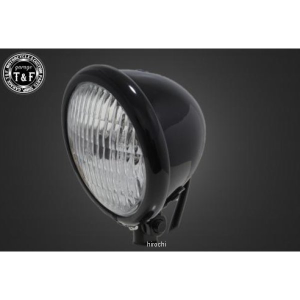 ガレージT＆F 4.5インチベーツライト オールブラック/クリアーレンズ仕様+ステーE W800、W650、W400 6061416 JP店