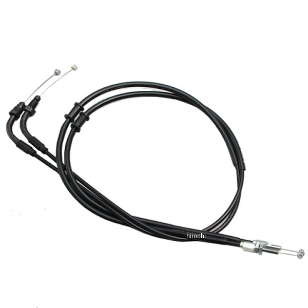 【メーカー在庫あり】 ハリケーン ロング スロットルケーブルW 100mmロング CL250 黒 HB6614 JP店
