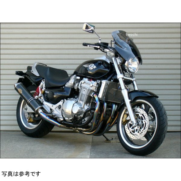 シックデザイン ガイラシールド Lサイズ スモークX4 エアプロテクションとスタイリングを高い次元で両立した角度調整機構付きスクリーン。トップブリッジ上の操作により、走行条件に合わせたスクリーン角度を無段階に調整可能。スクリーン本体は3mm厚ポリカーボネイト製(ハードコート仕様)。ハンドル中央部の径が特殊なX4専用品です。X4 Type LDにも対応しています。GS24楽天 JP店