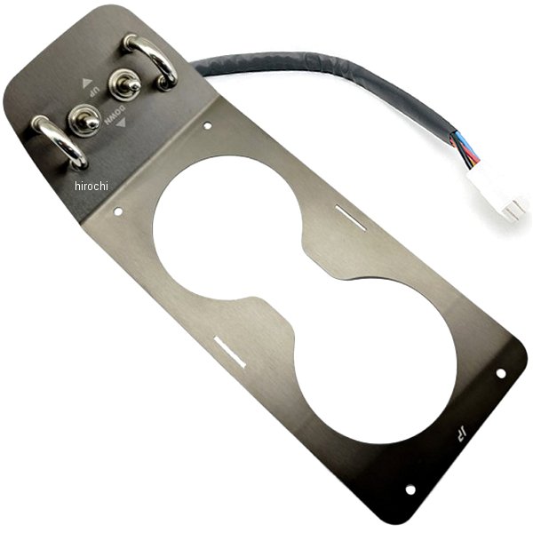 【メーカー在庫あり】 ジャスパフォーマンス Jass Performance カップホルダー P/Wスイッチ一体型 NAロードスター ブラックステンレスヘアライン 2167 JP店